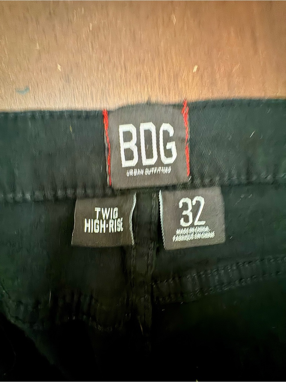 BDG Black Twill High-Rise Jeans